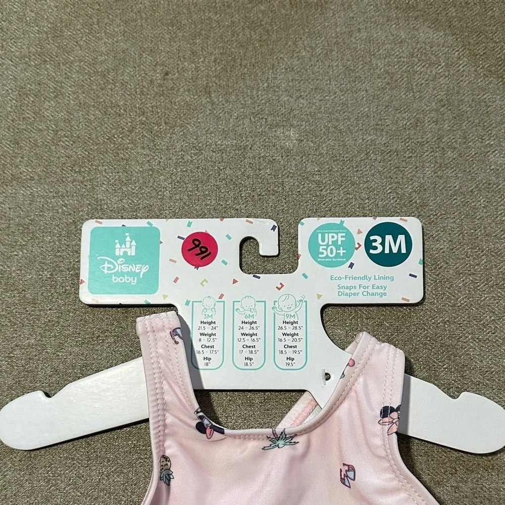 Disney Pink Minnie Mouse Swimsuit with Ruffles